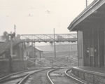 Black and white photograph of Quay Street station, Dundalk.
