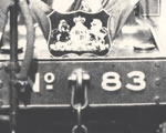 Black and white photograph of engine 83. Taken from Paddy Mallon collection