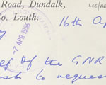 GNR Employees Association letter 1956