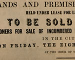Front cover of sales catalogue of the estate of Richard Coulter, Parish of Newry